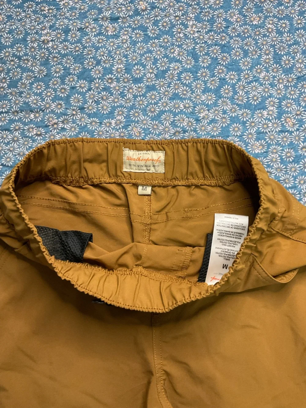 Weatherproof Tan Drawstring Jogger Pants